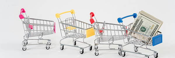 Shopping cart banner